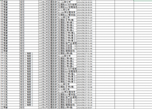 113.0601-30 夜間巡邏紀錄