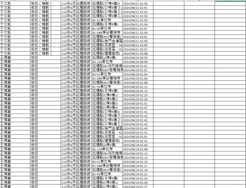 113.0601-30 夜間巡邏紀錄